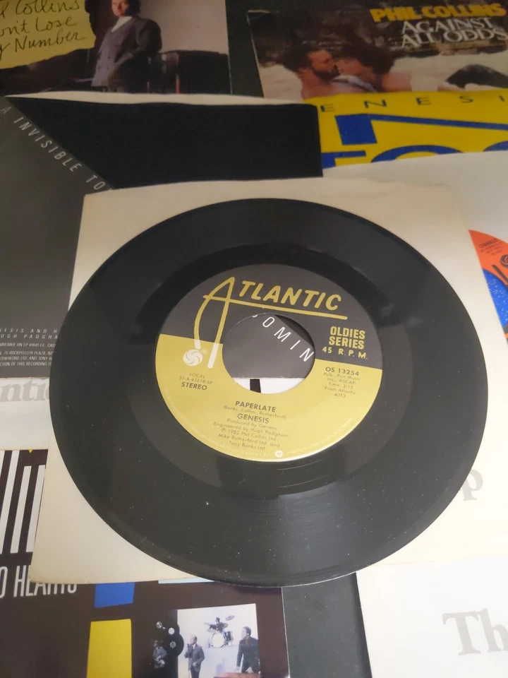 Phil Collins/ Genesis Lot of 13 - 45s Some Picture Sleeves - Imagem 3 de 4