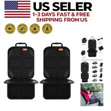2-Pack Car Seat Protector - Thick Padding  Non-Slip Backing for Baby/Pets