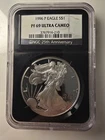 1996 American Silver Eagle 1 oz .999 Silver NGC PF 69 Ultra Cameo