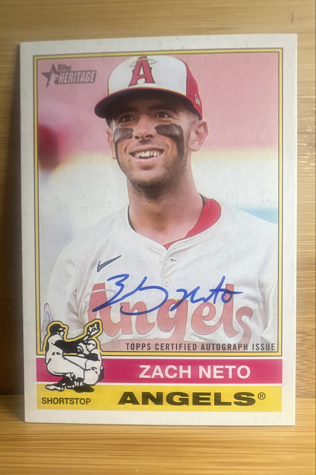 2025 Topps Heritage High Number - Real One Autographs Zach Neto #ROA-ZN (AU)