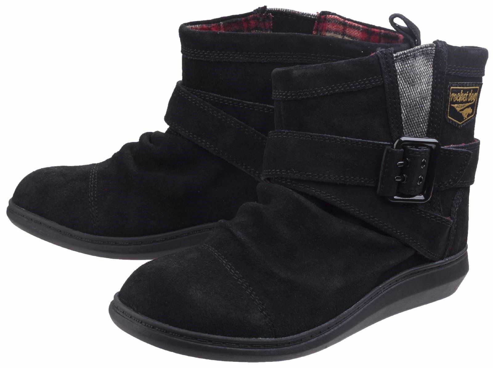 Rocket Dog Black Mint Pull On Boots eBay