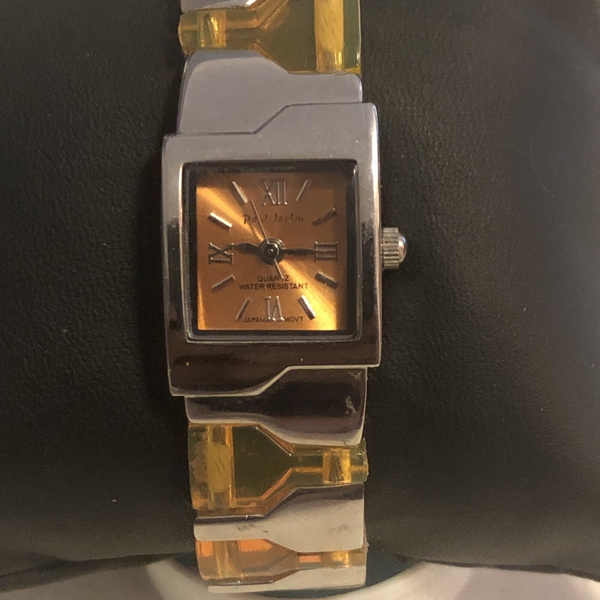 Paul Jardin Metal Cuff Watch​​​ Vintage Paul Jardin Quartz Watch Silver Tone Stainless Steel  main image 4