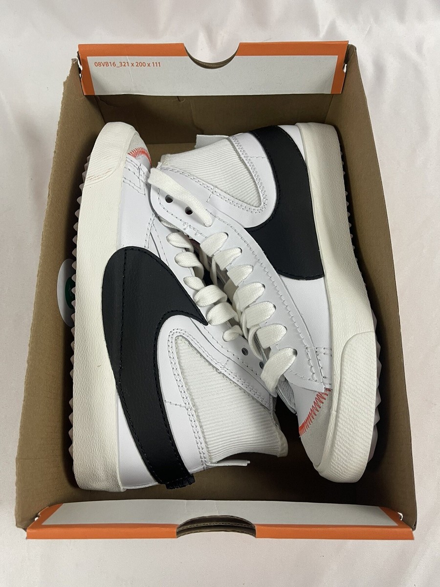 Nike Blazer Mid 77 Shoes Mens Size 10.5 White Black DD3111-100 Baseball Stitch Nike Blazer Mid  main image 2