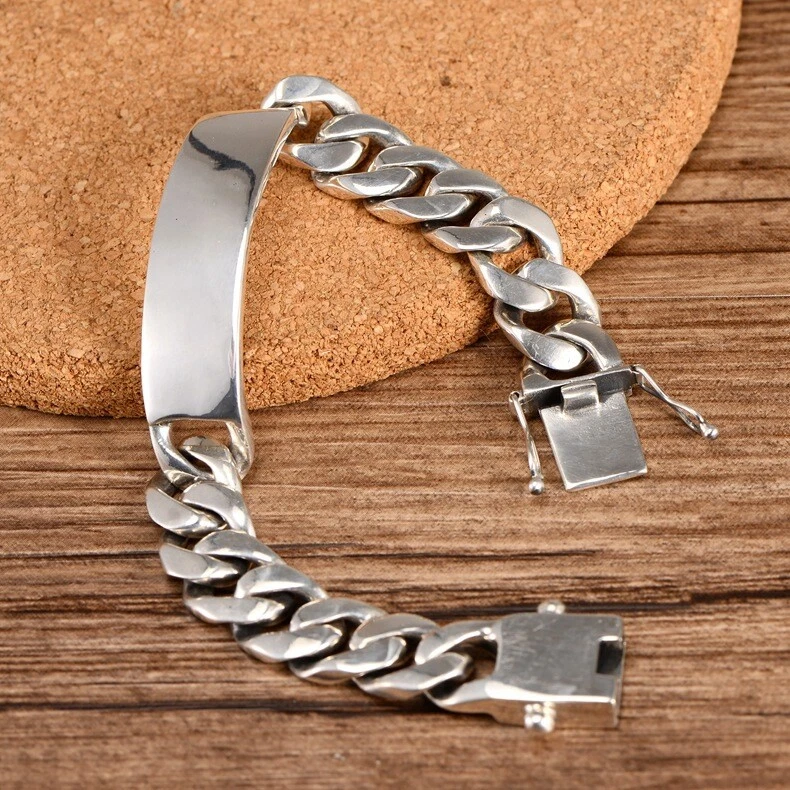 Silver Classic ID Bracelet – LHN Jewelry