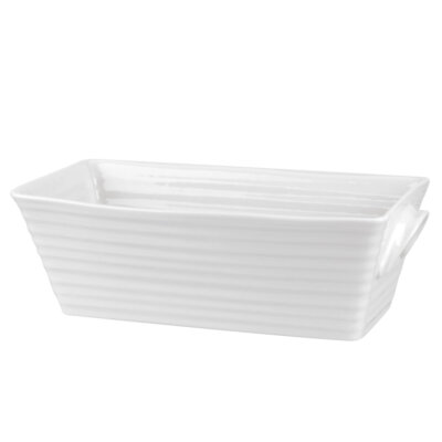 Portmeirion Sophie Conran White Rectangular Baker, Bread Loaf Pan for Baking