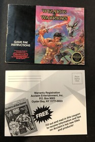 Wizards & Warriors (Nintendo Entertainment System, 1987) NES gioco scatola e manuale