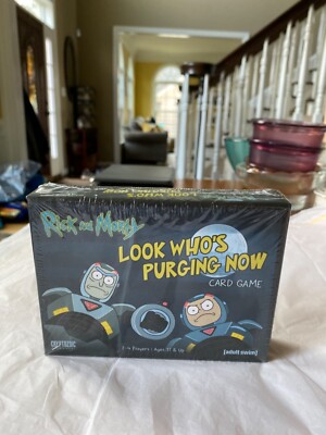 POPULAR COLLECTIBLE RICK AND MORTY ADULT SWIM LOOK WHO S PURGING NOW GAME NEW