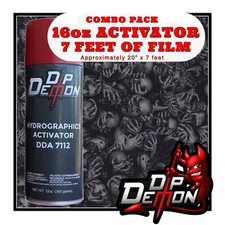 16oz hydrographic film / activator Metallic Scream hydro dip dipping wizard