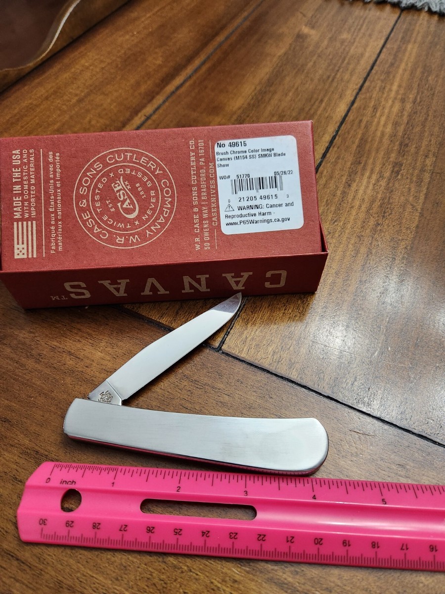 2021 CASE XX M154 Single Blade Trapper Canvas Series JW 49615 Smkw
