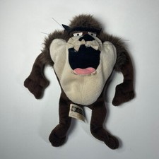 VTG Taz Tasmanian Devil Plush Bean Bag Warner Bro WORKS