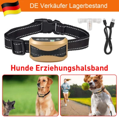 MARKENLOS Anti Bell Halsband Hunde Erziehungshalsband Anti Bark Collar Gerät für Hunde DE