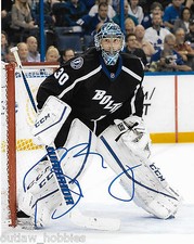 Tampa Bay Lightning Ben Bishop Signed Autographed 8x10 Photo COA M