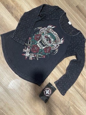 Affliction Long Sleeve Women s Shirt NWT