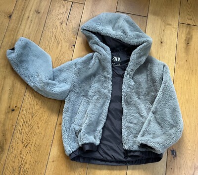 Zara Girls fake fur jacket UK