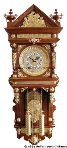 Solid Brass Casting Trim For Ansonia Antique Hanging Clock - Picture 2 of 2