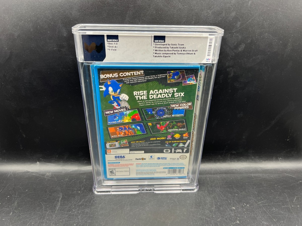 Sonic Lost World Deadly Six Bonus Edition Wii U WATA 9.8 A+ Sonic Lost World Deadly Six Bonus Edition Wii U WATA 9.8 A+
