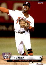 2017 Fresno Grizzlies Choice #12 Tony Kemp Franklin Tennessee TN Baseball Card