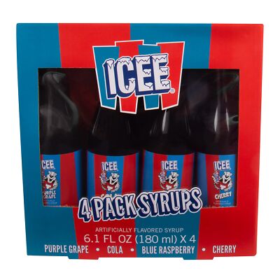 ICEE 4 Pack Slushie Syrups. Genuine ICEE Slushy syrups including Purple Grape...