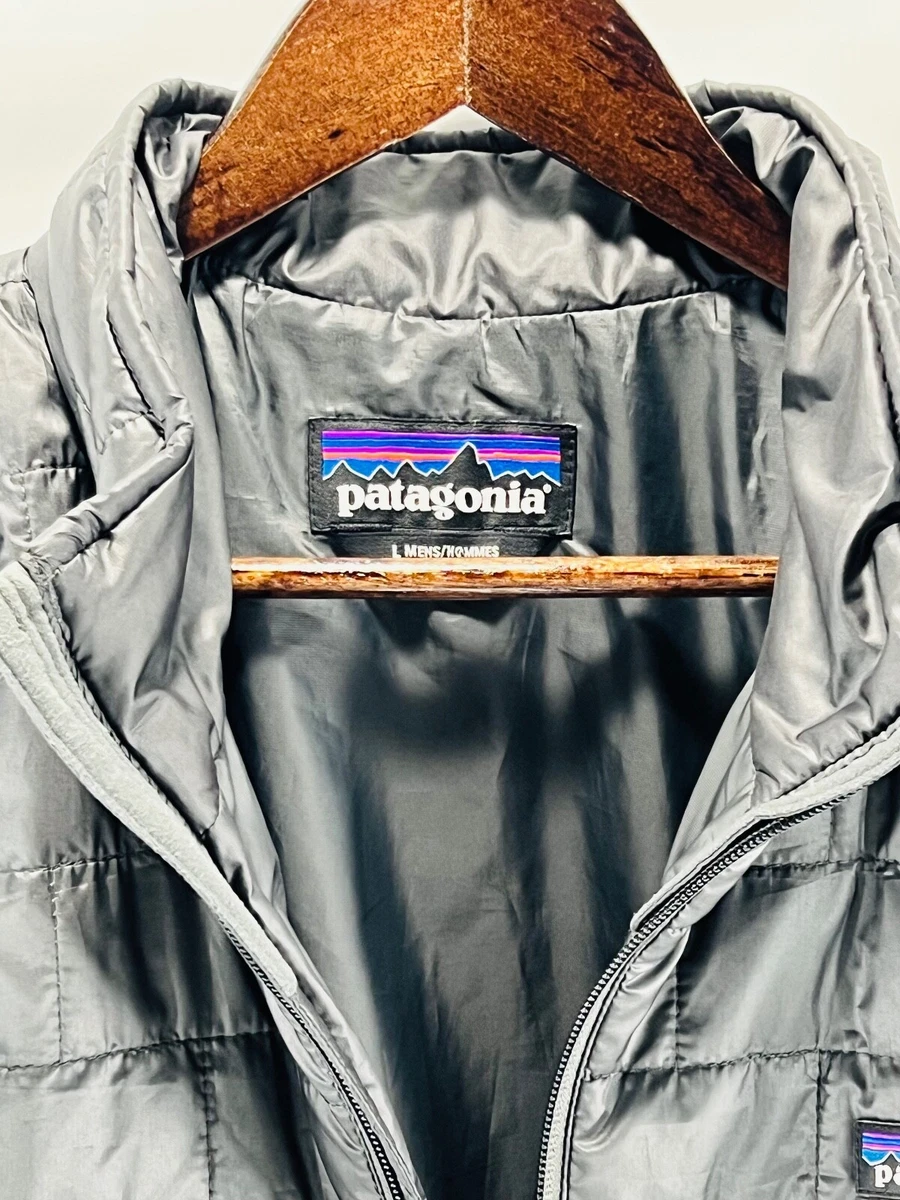 Patagonia Men s Large Gray Puffer Full Zip Jacket RN 51884 eBay