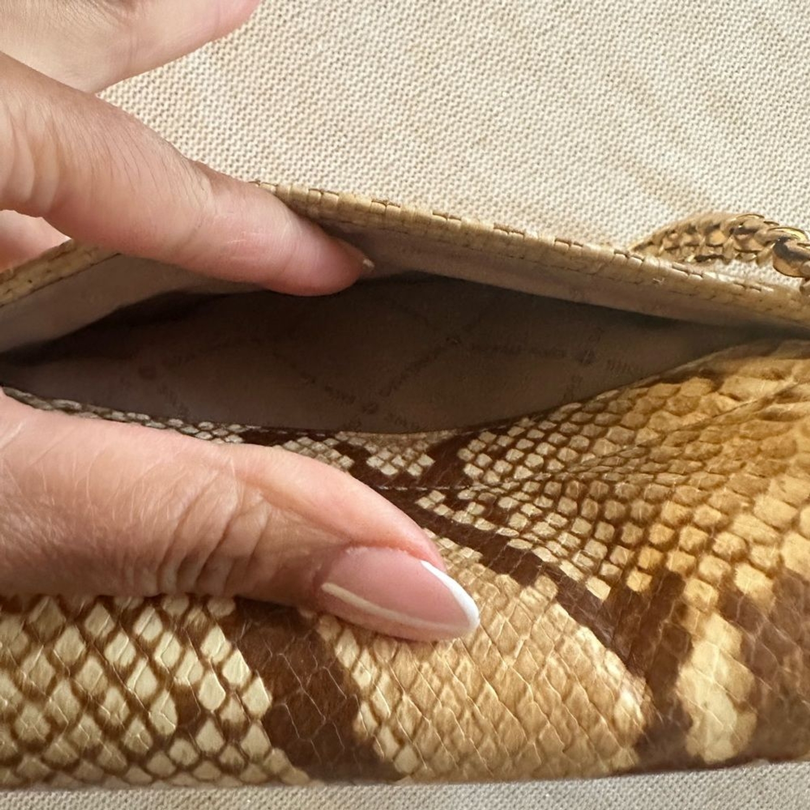 Michael Kors Straw Python Capsule Rose Bag. Pre-l… - image 11