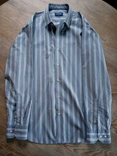 The Tie Bar Double Stripe Spread Collar 