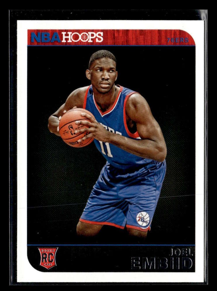2014-15 Hoops Joel Embiid #263 Rookie RC Philadelphia 76ers FX5113