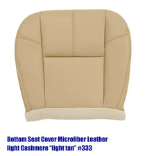 For 2007-13 Chevy Silverado 1500 2500 HD Driver Bottom Leather Seat Cover Tan