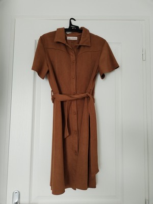 Robe Zara Marron, Fille 14 Ans, évadée Genou, Très Bon état