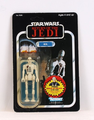 Vintage 1983 Star Wars 8D8 Figure - Kenner - 77 Back MOC C-9 - SYB - Picture 1 of 2