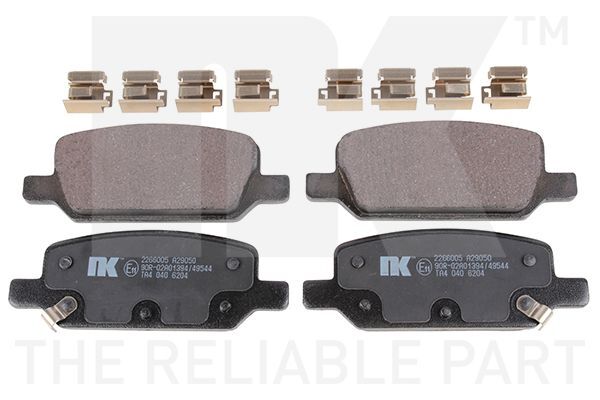 NK 2266005 Bremsbelagsatz, Scheibenbremse FüR Tesla-image