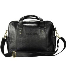 University of Oklahoma Sooners Business Case Black Genuine Leather