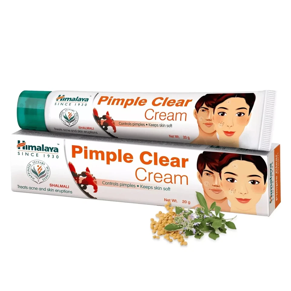 5x Himalaya Pimple Clear Cream Controls Pimple & Makes Skin Soft 20gm Each - Image 2 of 4