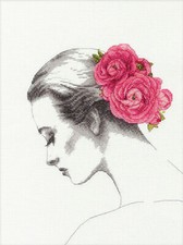 Dimensions 35379 Floral Portrait Cross Stitch Kit by Georgie St. Clair NIP