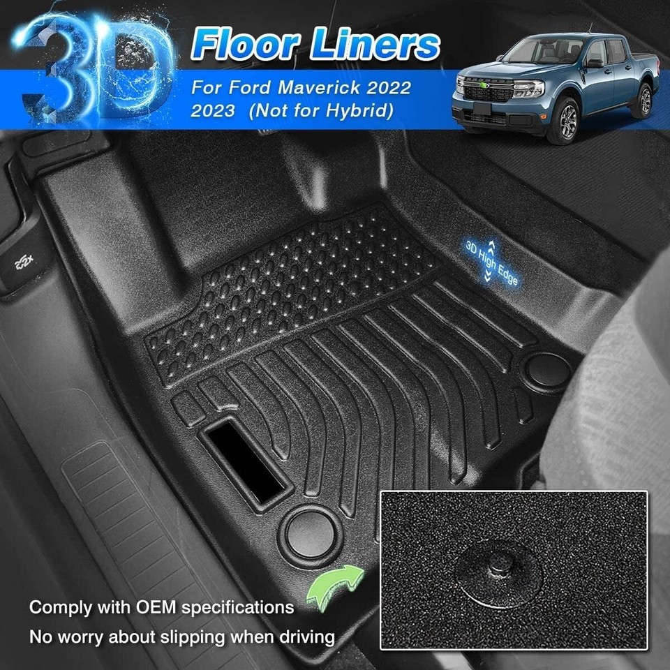 For BMW 20162024 X1 F48 Floor Mats Liners 3D TPE All Weather Custom Fit Mats eBay