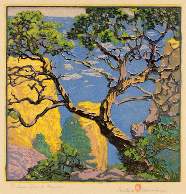 Gustave Baumann : Pinion Grand Canyon : Archival Quality Art Print  13''X19''