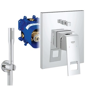 Grohe Eurocube + Euphoria Cosmopolitan Unterputz Armaturen Set Wanne, Brause Bad | eBay