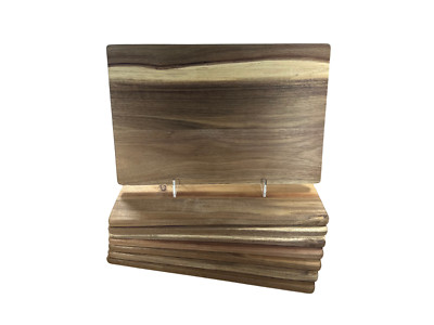 8 PIECES - BULK LOT - 19 x 12'' Acacia Wood Wooden Cutting Boards Laser Engraving