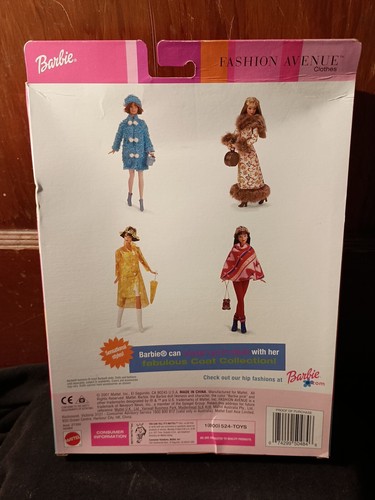 Vtg Barbie Fashion Avenue Coat Collection Poncho Toys R Us Exclusive Outfit NIB - Picture 6 of 6