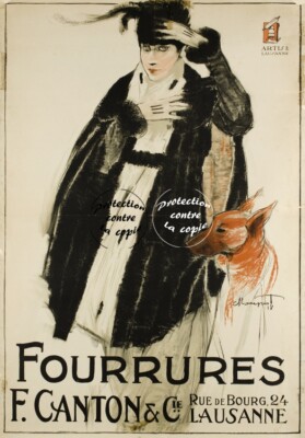 F. CANTON PELURURES Rfmbu - POSTER HQ 50x70cm eines VINTAGE POSTERS