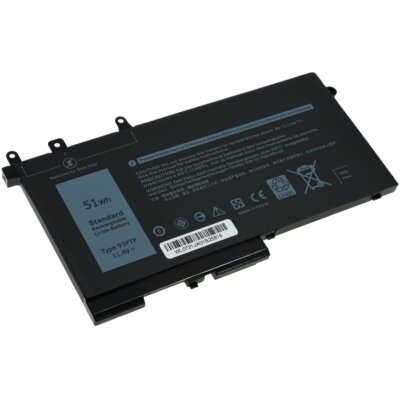 Standardakku kompatibel mit Dell Typ 83XPC 11,4V 4500mAh/51,3Wh Li-Polymer Schwa