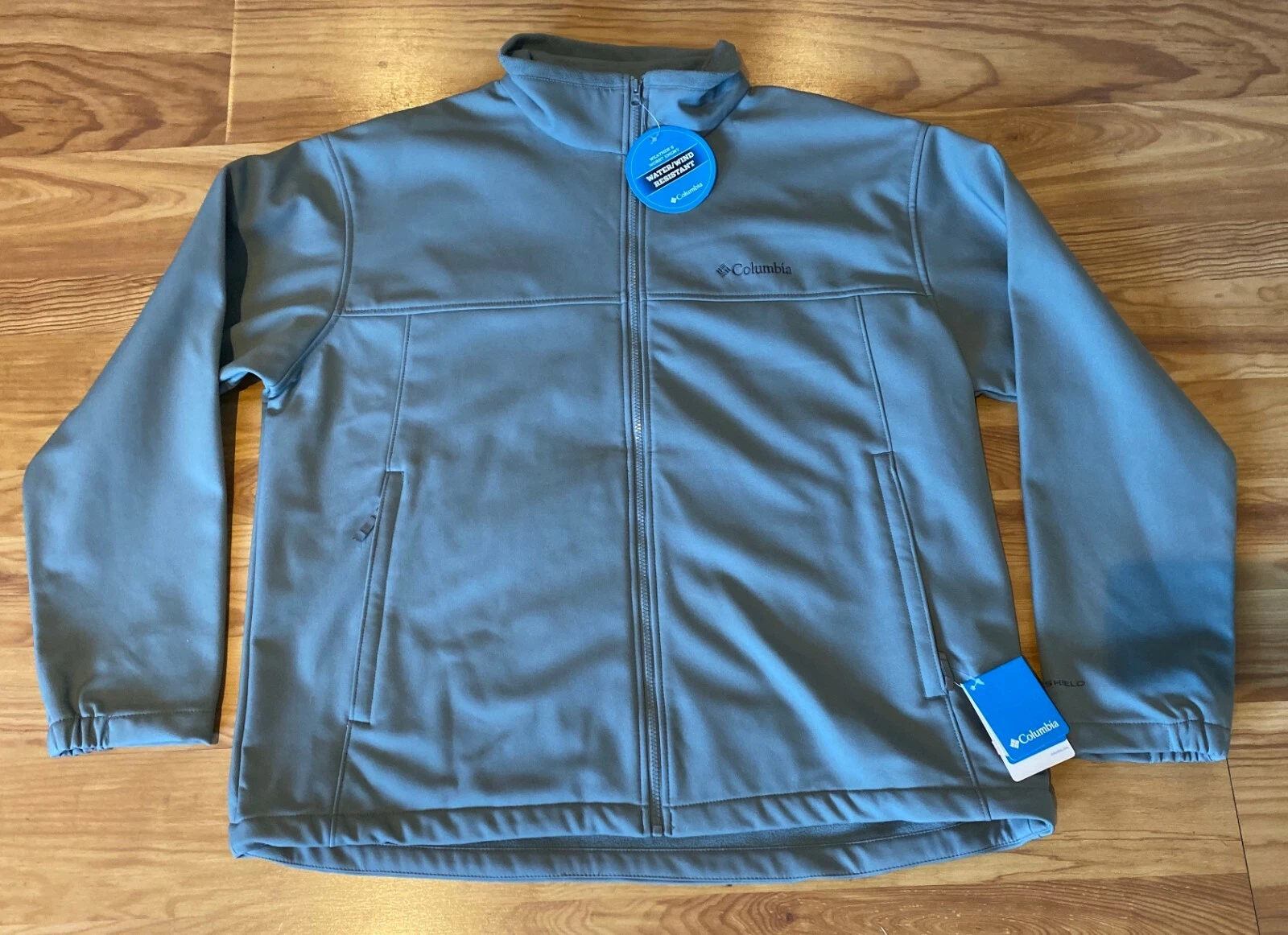 nwt Mens Columbia Mt Village Water Wind Resistant Softshell Jacket XXL grey New