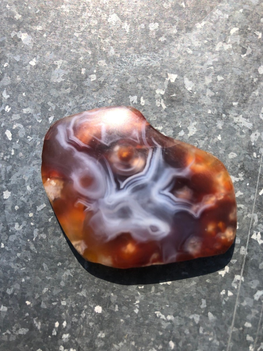 Saddle Mountain Arizona Fire Agate Rough 14 grams Flames and white