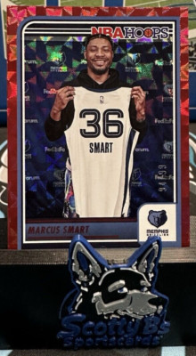 2023-24 Panini NBA Hoops - Red Hyper - #111 Marcus Smart /99 