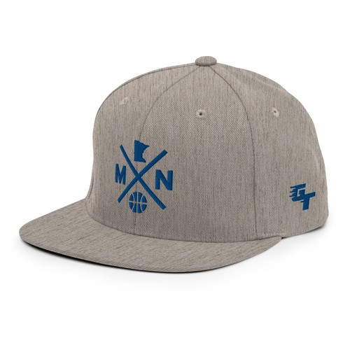 Minnesota Basketball Retro MN Kreuz Druckknopflasche Mütze Baseballkappe - Bild 8 von 9