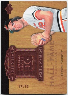 2005 Upper Deck Hall of Fame #EE-JP2 Jim Palmer Essential Enshrinement #/50 - Image 1 of 2