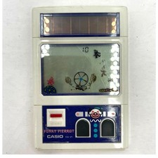Gioco LCD elettronico portatile vintage Casio CG-21 Funky Pierrot 1982 energia solare