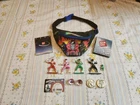 Vintage 90's Power Rangers Lot Fanny Pack Coins Figures Balls Toy Brochures