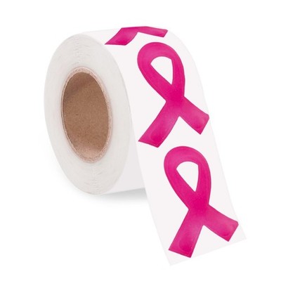 Pink Ribbon Breast Cancer Awareness Stickers - 300 Pcs, Face Stickers & Decal...