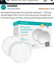 Nanobebe Nursing Pads 180 Pack