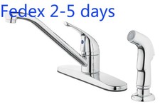 Mainstays 8" Centerset Single Handle Kitchen Faucet with Side Spray, Chrome